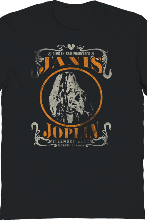 Live In San Francisco Janis Joplin T-Shirt