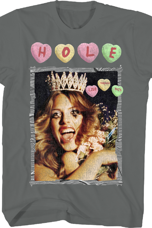 Live Through This Candy Hearts Hole T-Shirt