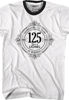 Celebrating 125 Years Of Memories Lionel Trains Ringer Shirt
