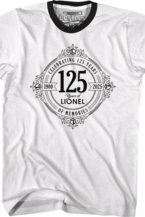 Celebrating 125 Years Of Memories Lionel Trains Ringer Shirt