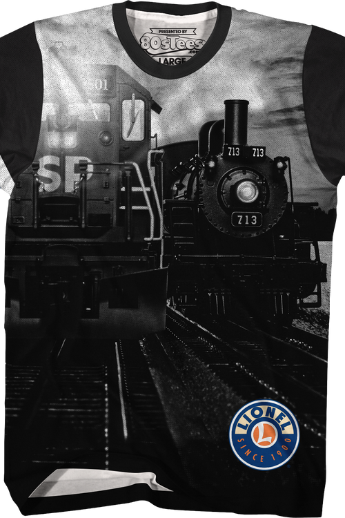 Vintage Stripes Lionel Trains T-Shirt