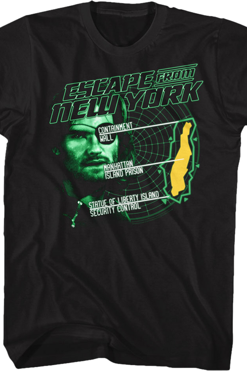 Manhattan Island Prison Escape From New York T-Shirt