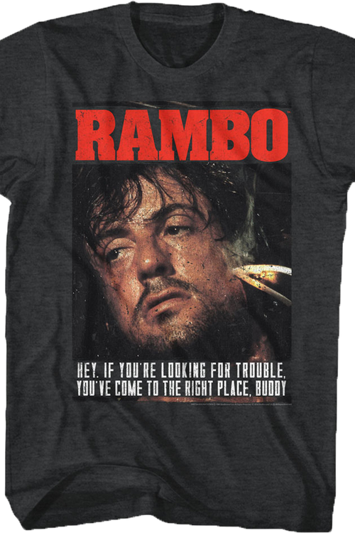 Looking For Trouble Rambo T-Shirt
