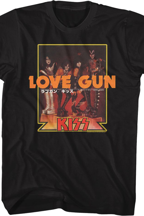 Love Gun Japanese Poster KISS T-Shirt