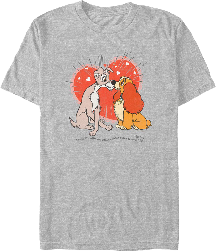 Love Story Lady And The Tramp Disney T-Shirt