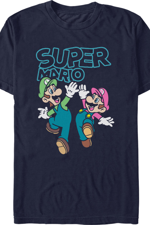 Luigi & Mario High Five Super Mario Bros. T-Shirt