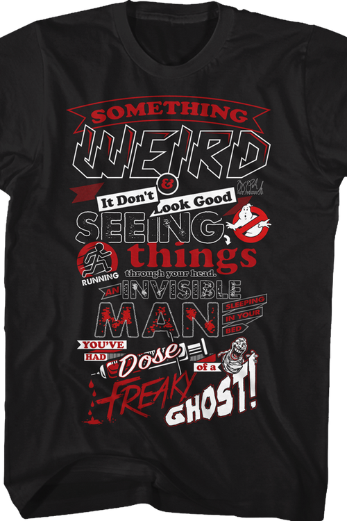 Lyrics Ghostbusters T-Shirt