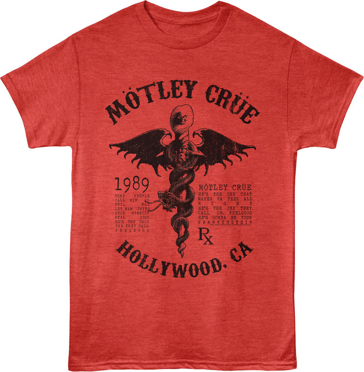 1989 Dr. Feelgood Motley Crue T-Shirt