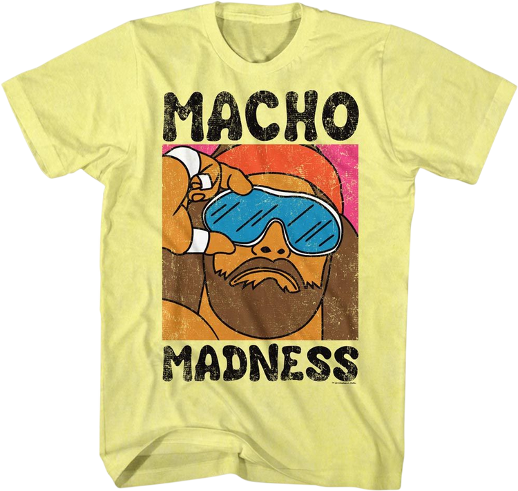 Macho Madness Illustration Macho Man Randy Savage T-Shirt