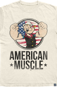 Made In USA American Muscle Popeye T-Shirt