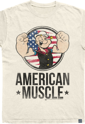 Made In USA American Muscle Popeye T-Shirt