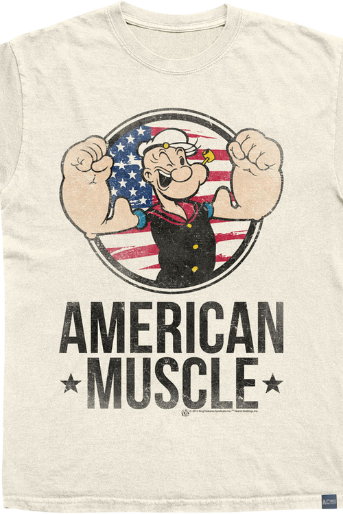 Made In USA American Muscle Popeye T-Shirt