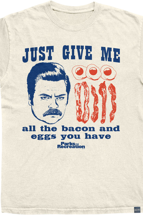 Made In USA Bacon And Eggs Parks And Recreation T-Shirt