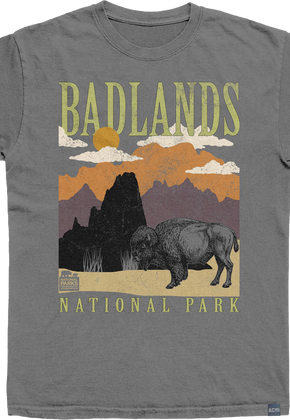 Made In USA Badlands Minimalist Landscape NPCA T-Shirt