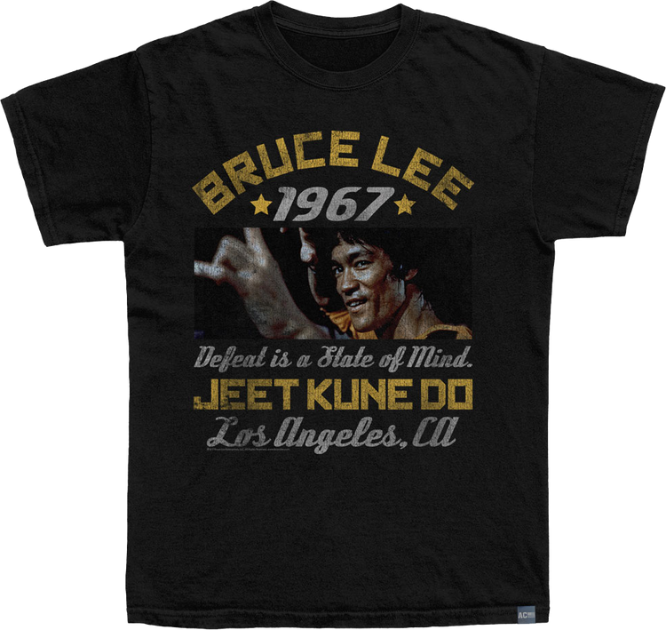 Made In USA Defeat Is A State Of Mind Bruce Lee T-Shirt