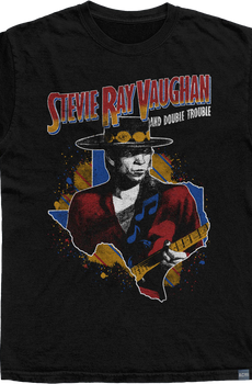 Made In USA Double Trouble Stevie Ray Vaughan T-Shirt