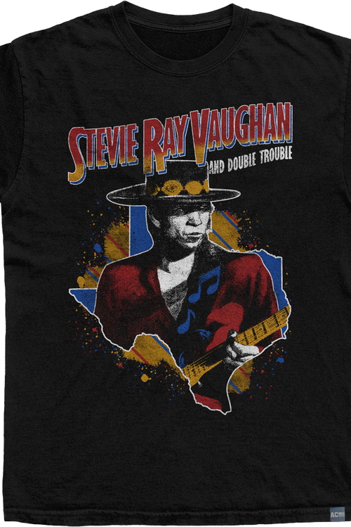 Made In USA Double Trouble Stevie Ray Vaughan T-Shirt