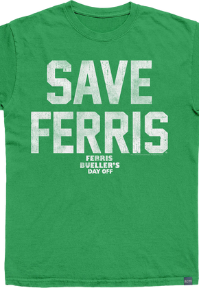 Made In USA Ferris Bueller's Day Off Save Ferris T-Shirt