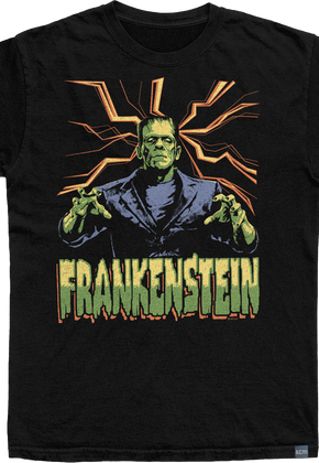 Made In USA Frankenstein Lightning Universal Monsters T-Shirt