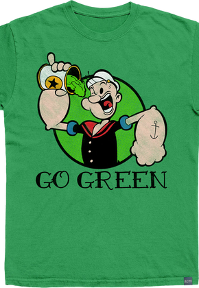 Made In USA Go Green Popeye T-Shirt