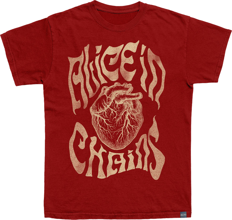 Made In USA Heart Alice In Chains T-Shirt