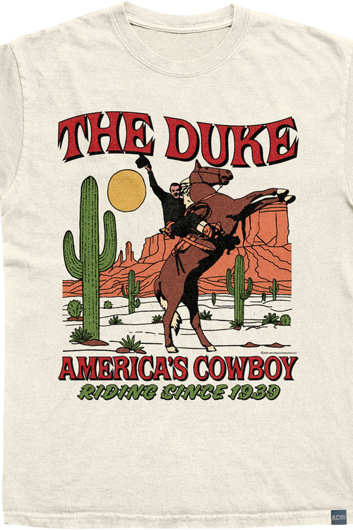 Made In USA John Wayne Americas Cowboy T-Shirt