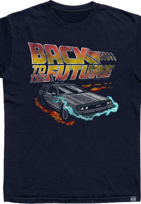 Made In USA Lightning DeLorean Back To The Future T-Shirt