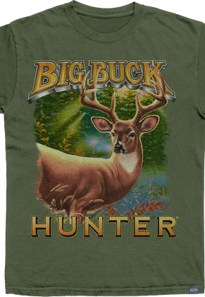Made In USA Logo and Deer Big Buck Hunter T-Shirt