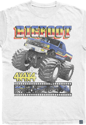 Made In USA Monster Truck Film Reel Bigfoot T-Shirt