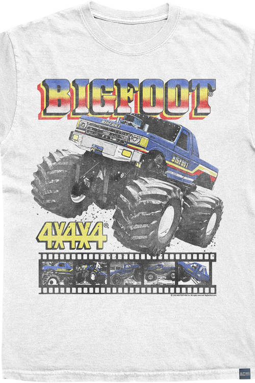 Made In USA Monster Truck Film Reel Bigfoot T-Shirt