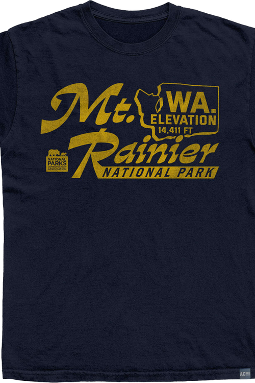 Made In USA Mt. Ranier Elevation NPCA T-Shirt