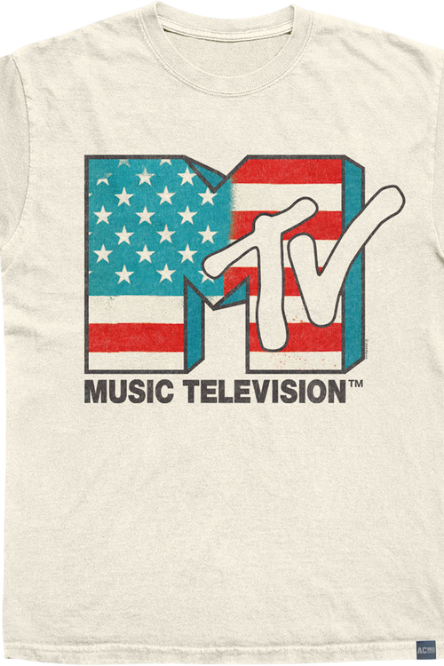 Made In USA MTV American Flag T-Shirt