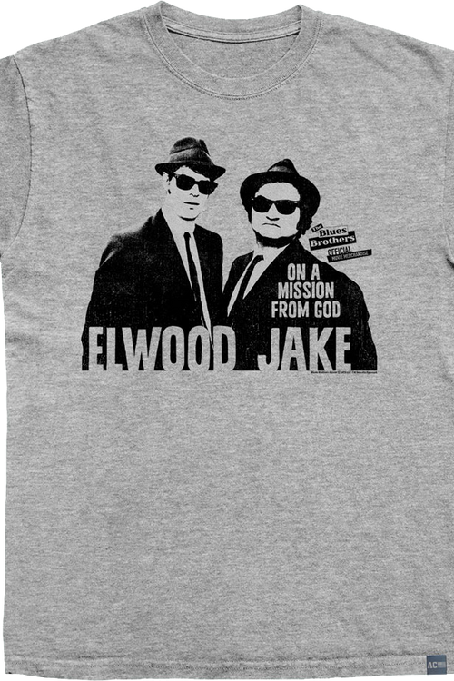 Made In USA On A Mission From God The Blues Brothers T-Shirt