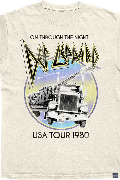 Made In USA On Through The Night 1980 Def Leppard T-Shirt