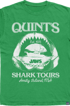 Made In USA Quint's Shark Tours Jaws T-Shirt