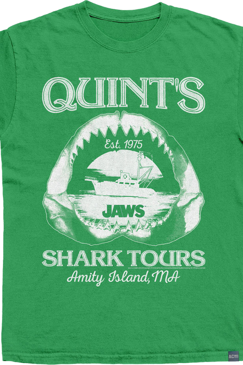 Made In USA Quint's Shark Tours Jaws T-Shirt