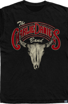 Made In USA Skull And Logo Charlie Daniels T-Shirt