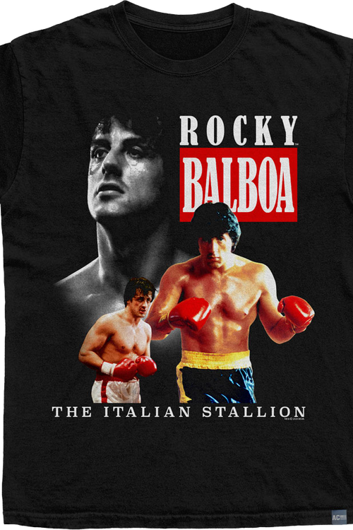 Made In USA Three Times the Stallion Rocky T-Shirt