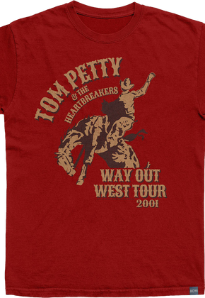 Made In USA Way Out West Tour 2001 Tom Petty T-Shirt