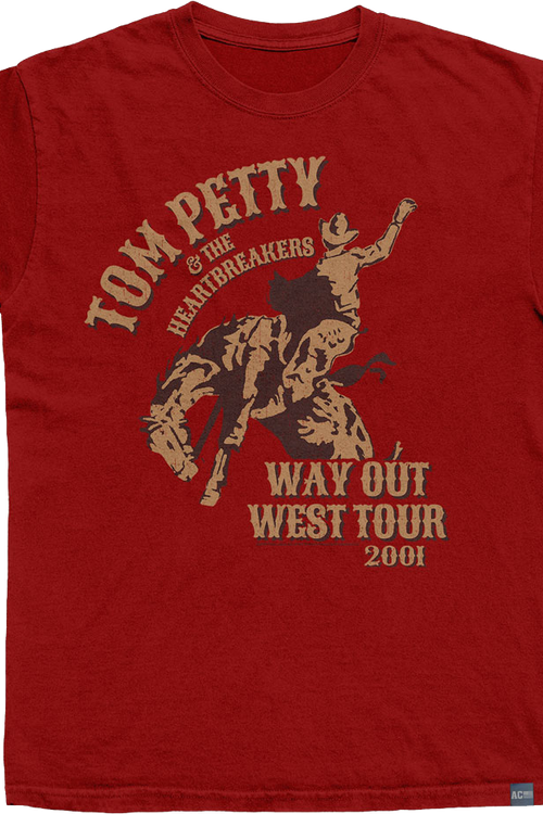 Made In USA Way Out West Tour 2001 Tom Petty T-Shirt