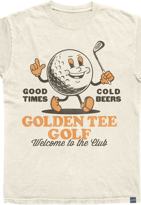Made In USA Welcome To The Club Golden Tee Golf T-Shirt