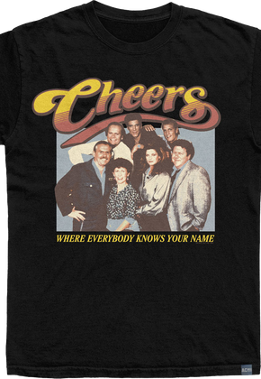 Made In USA Where Everybody Knows Your Name Cast Cheers T-Shirt