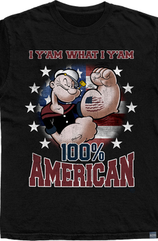 Made In USA Yam 100% American Popeye T-Shirt