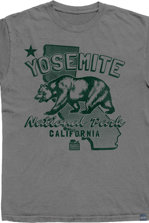 Made In USA Yosemite CA Flag NPCA T-Shirt