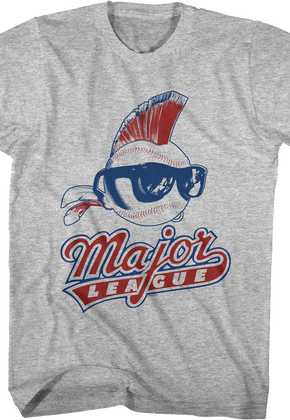 Baseball Mohawk Vintage Logo Major League T-Shirt