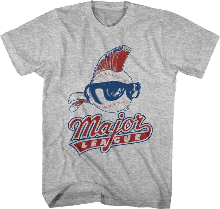 Baseball Mohawk Vintage Logo Major League T-Shirt