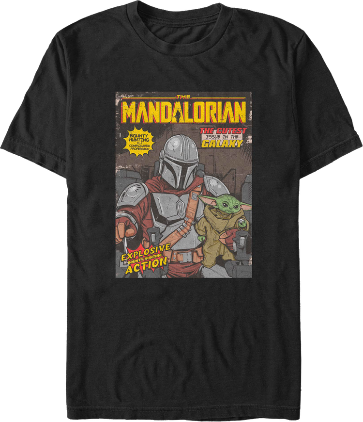Mandalorian Comic Book Cover Star Wars T-Shirt