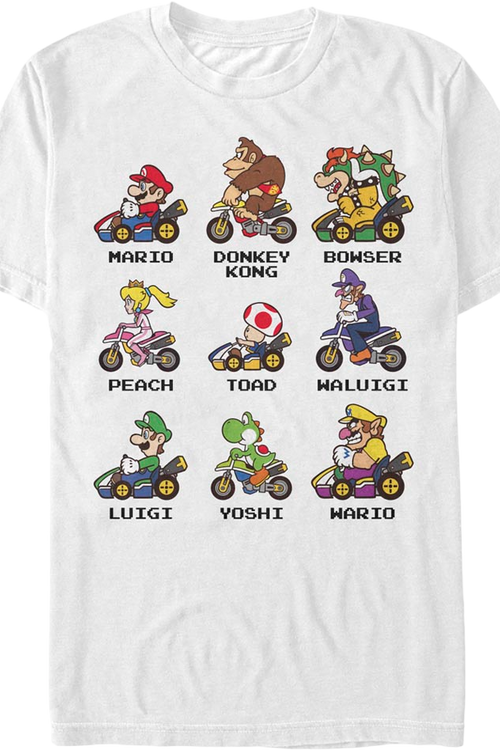 Mario Kart Drivers Super Mario Bros. T-Shirt