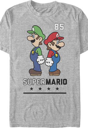 Mario & Luigi Back To Back Super Mario Bros. T-Shirt