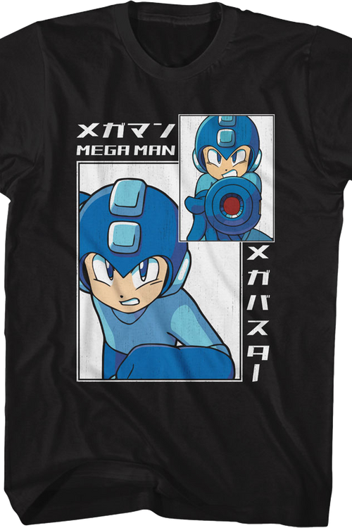 Big & Small Rectangles Mega Man T-Shirt